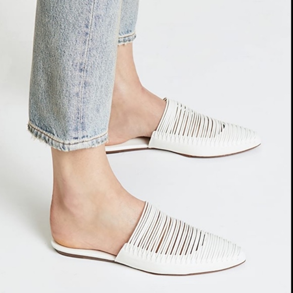 NEW Tory Burch Sienna Pointy Toe Mule in White - Picture 5 of 16